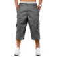 👖🔧 OFERTA POR TEMPO LIMITADO: 50% DESCONTO! 🛠️Calça Capri para Homem com Vários Bolsos – 5 bolsos utilitários e tecido resistente – Leve tudo, para qualquer lugar.