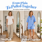 Novidade! ✨🌸 Conjunto a condizer de blusa de manga curta e calções com bolsos – Conforto e elegância para o dia a dia