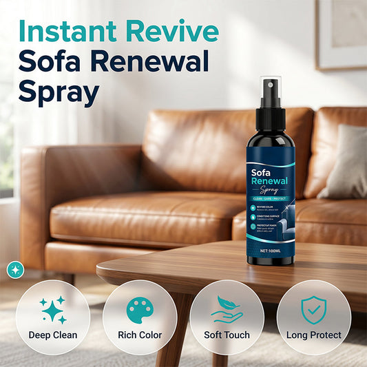 Spray multiusos para limpeza de sofás e polimento de peles