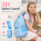 Mochila escolar fofa para mulher com vários bolsos