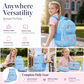Mochila escolar fofa para mulher com vários bolsos