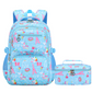 Mochila escolar fofa para mulher com vários bolsos