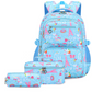 Mochila escolar fofa para mulher com vários bolsos