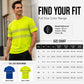 🚧💡 POR TEMPO LIMITADO, 50% DE DESCONTO! 🦺T-shirt de segurança refletora de alta visibilidade – Excelente visibilidade e proteção a 360°.