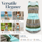 👚🔄 50% DESCONTO! 🌀Vestido às riscas com cordão – Riscas clássicas e fáceis de combinar.