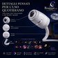 🌌 50% DESCONTO AGORA! 💫 Candeeiro USB com projeção de céu estrelado – 13 discos de filme intercambiáveis e haste flexível – perfeito para o quarto ✨