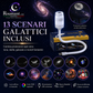 🌌 50% DESCONTO AGORA! 💫 Candeeiro USB com projeção de céu estrelado – 13 discos de filme intercambiáveis e haste flexível – perfeito para o quarto ✨