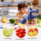 🔥Promoção Imperdível com 50% de desconto🔥 Descascador e Misturador de Fruta Elétrico – 2 em 1, Recarregável via USB, Um Toque, Descasca em 10 segundos 🍎