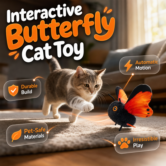 📢📢50% DESCONTO!! ⏰Brinquedo Borboleta Inteligente com Sensor de Movimento para Gatos