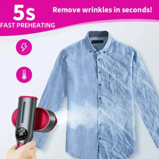 🥳Produto mais vendido de 2026🥳💞 Mais de 50.000 unidades vendidas! 💥🧺💨 50% de desconto! Ferro a vapor 2 em 1 – Elimina 99,99% dos ácaros e bactérias. Pré-aquecimento rápido em 5 segundos, reservatório de água de 150ml 🛡️🌿