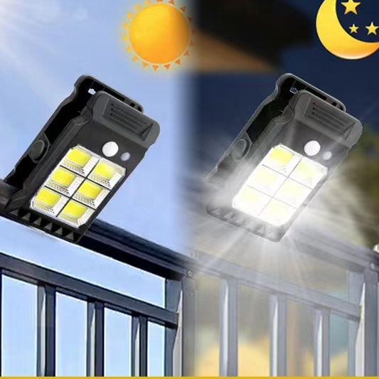 🌞 Luminária de Clip com Sensor de Movimento Solar – Iluminação Exterior Ecológica e Económica 🌍💡
