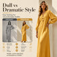 👗 Vestido maxi casual com decote em V e mangas abalonadas – Silhueta fluida para um estilo descomplicado