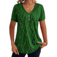 👗👗Blusa de mulher elegante com estampado e decote em V