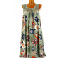 ☀️☀️Vestido feminino elegante sem mangas com estampado floral