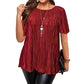 ✨✨Blusa Plus Size Plissada que Realça a Silhueta