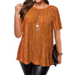 ✨✨Blusa Plus Size Plissada que Realça a Silhueta