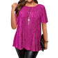 ✨✨Blusa Plus Size Plissada que Realça a Silhueta