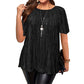 ✨✨Blusa Plus Size Plissada que Realça a Silhueta