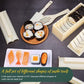 💞 Mais de 50.000 kits vendidos! 🍣✨ O preço mais baixo do ano! Kit de Moldes para Sushi — sem ter de enrolar; basta pressionar para moldar. Prepare rolinhos de sushi caseiros perfeitos em poucos minutos! 🎁💖