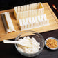 💞 Mais de 50.000 kits vendidos! 🍣✨ O preço mais baixo do ano! Kit de Moldes para Sushi — sem ter de enrolar; basta pressionar para moldar. Prepare rolinhos de sushi caseiros perfeitos em poucos minutos! 🎁💖