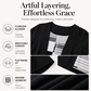 Tendência do momento👚✨ Blusa estilo duas peças com blocos de cor – Look em camadas com estilo descomplicado para qualquer ocasião