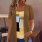 Tendência do momento👚✨ Blusa estilo duas peças com blocos de cor – Look em camadas com estilo descomplicado para qualquer ocasião
