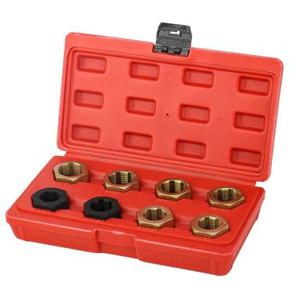 Conjunto de 8 peças de ferramentas para reparação de roscas de parafusos automóveis