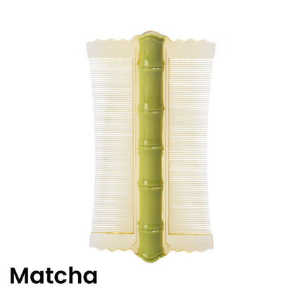 🎋 50% DESCONTO! Pente de bambu com dentes finos de dupla face | Remove piolhos e caspa | Cabo ergonómico | Todos os tipos de cabelo | Para adultos, crianças e animais de estimação 🌿✨