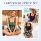 Conjunto de biquíni plus size tankini para mulher com calções.