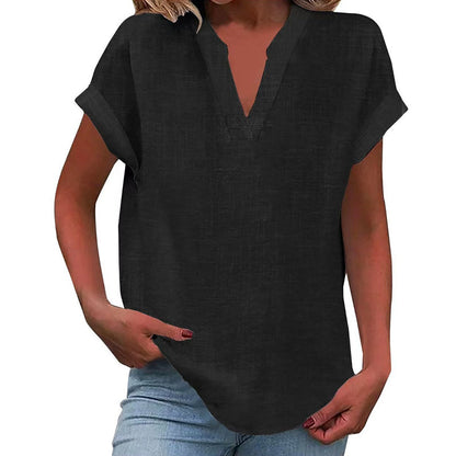 ✨Blusa de verão para mulher com decote em V