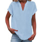 ✨Blusa de verão para mulher com decote em V