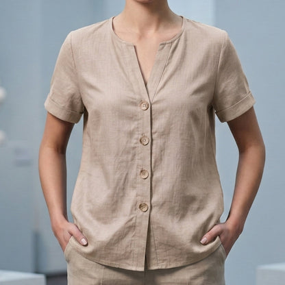 ✨Blusa casual de verão para mulher com decote em V