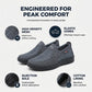 Sapatos slip-on de malha respirável para homem