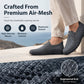 Sapatos slip-on de malha respirável para homem