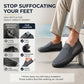 Sapatos slip-on de malha respirável para homem