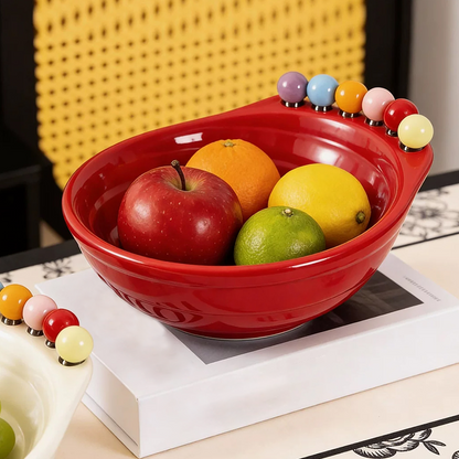 ✨💯Divertida taça para snacks em formato de pé com garfos para fruta integrados