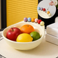✨💯Divertida taça para snacks em formato de pé com garfos para fruta integrados