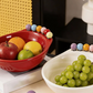 ✨💯Divertida taça para snacks em formato de pé com garfos para fruta integrados
