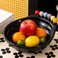 ✨💯Divertida taça para snacks em formato de pé com garfos para fruta integrados
