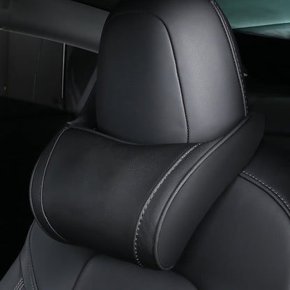 Almofada ergonómica de espuma viscoelástica para encosto de cabeça de automóvel