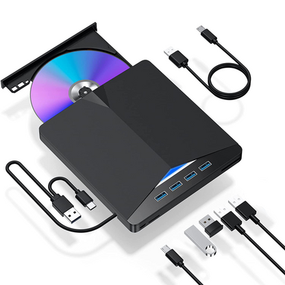 🔥🔥Gravador de DVD externo USB 3.0 e Tipo-C