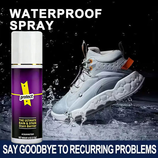 🔥Promoção Imperdível com 50% de desconto🔥 Spray repelente à água para calçado e roupa – Ajuda a repelir a água e as nódoas, para tecido, pele e camurça🥾