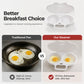 🥚 Ovos escalfados perfeitos em 2 minutos – Sem óleo, sem risco de explosão. Cozinhador de ovos para micro-ondas com tampa à prova de salpicos. Disponível no Reino Unido.