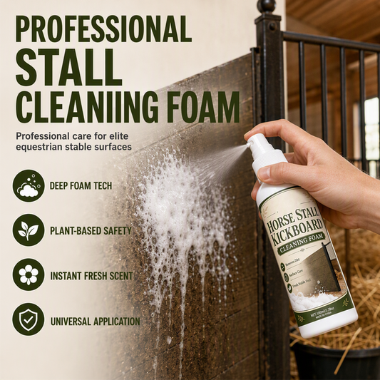 🔥Promoção Imperdível com 50% de desconto🔥 Spray de limpeza para proteção de baias de cavalos – Ajuda a limpar e desodorizar superfícies de baias, para superfícies rígidas laváveis 🐴