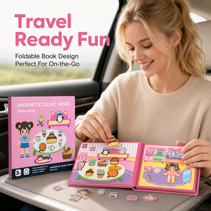 🧩Christmas Pre Sale￡7.99!!☃️ 🧒 Kids Magnetic Quiet Book – Folding puzzle scenes, magnetic & educational – Boosts creativity & learning for boys & girls 👧✨