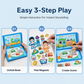 🧩Christmas Pre Sale￡7.99!!☃️ 🧒 Kids Magnetic Quiet Book – Folding puzzle scenes, magnetic & educational – Boosts creativity & learning for boys & girls 👧✨