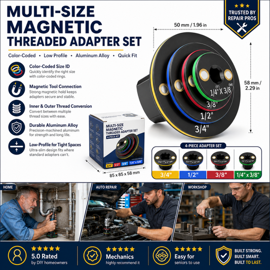 Adaptador universal magnético com rosca