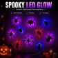Halloween 3D Spider LED Flashing Light Wall Stickers