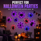 Halloween 3D Spider LED Flashing Light Wall Stickers