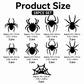 Halloween 3D Spider LED Flashing Light Wall Stickers